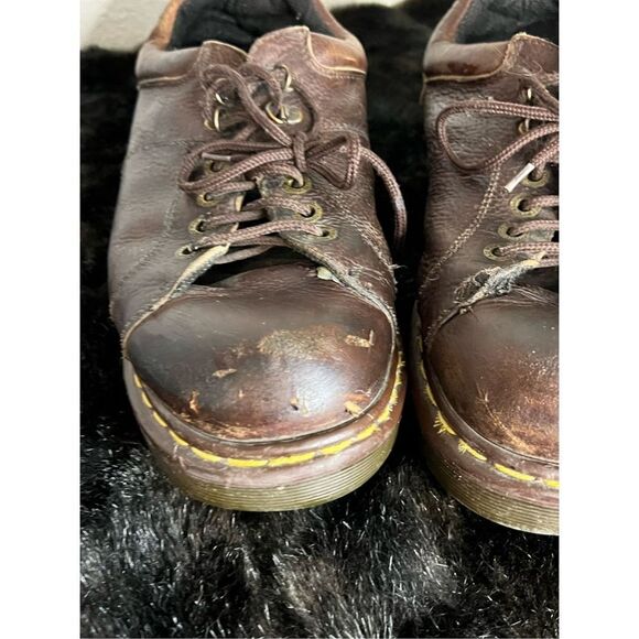 Dr Martens Oxford Mens Chunky Brown Leather 8312 England Shoes Size 11 main image 4